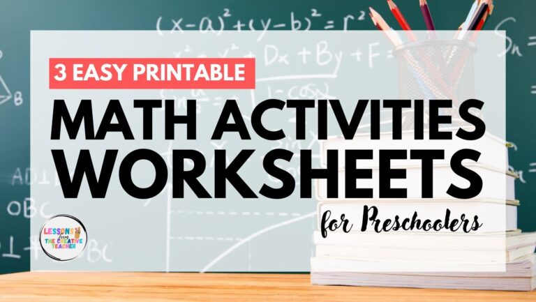 math activities for preschoolers