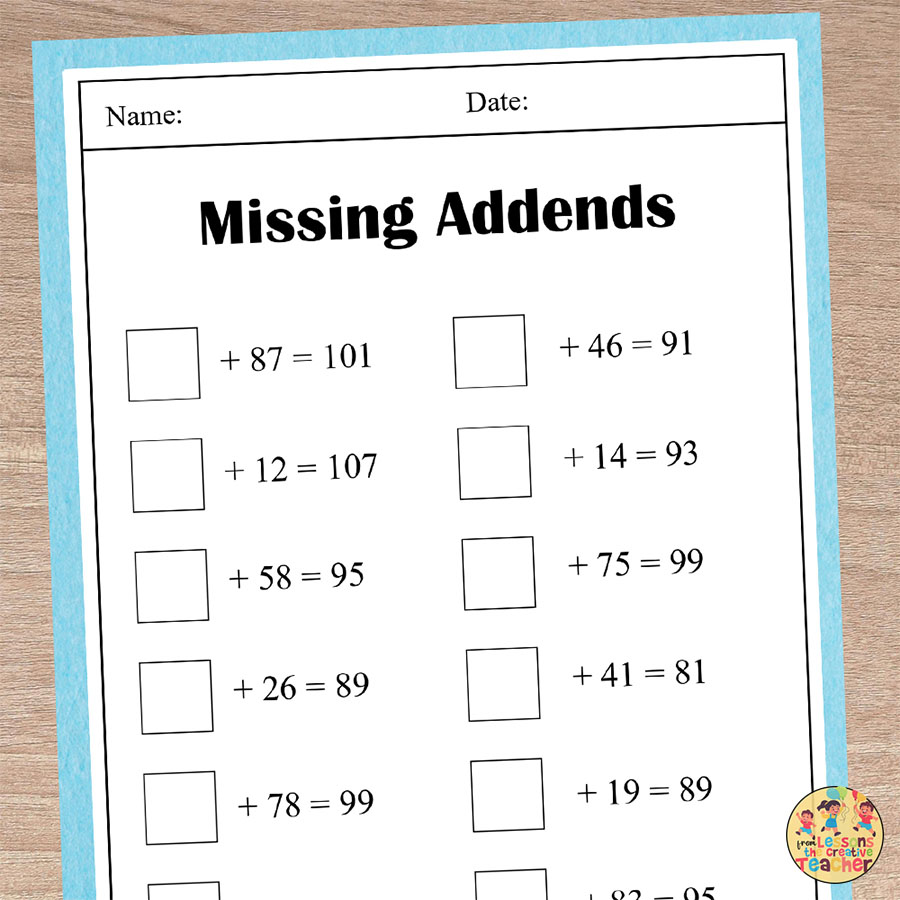 1st grade math worksheets