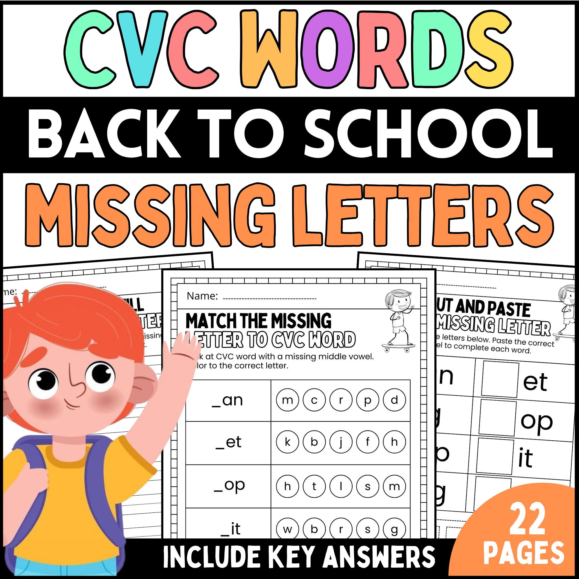 cvc words worksheets