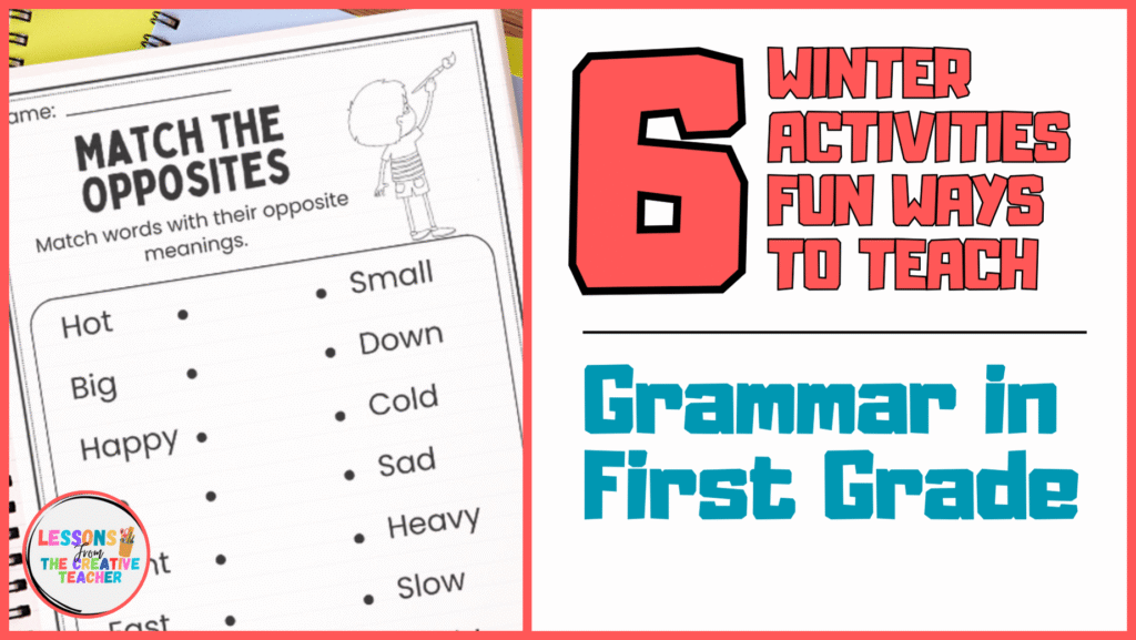 6 Winter Activities Fun Ways to Teach Grammar in First Grade