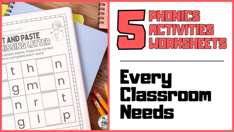 phonics activities worksheets