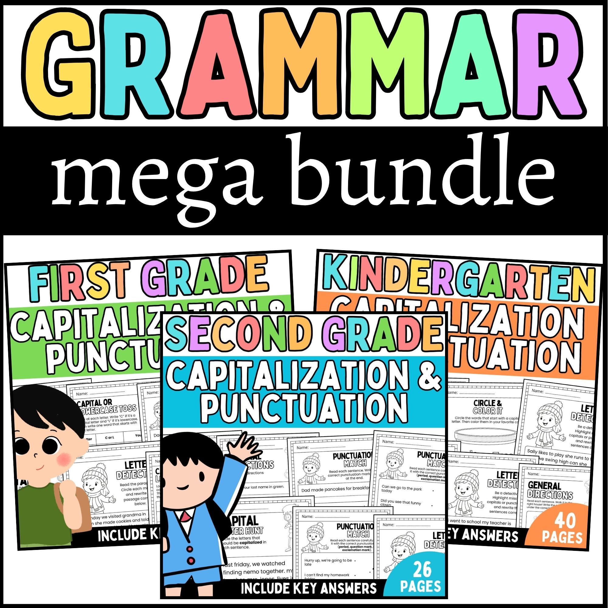 capitalization and punctuation practice worksheets