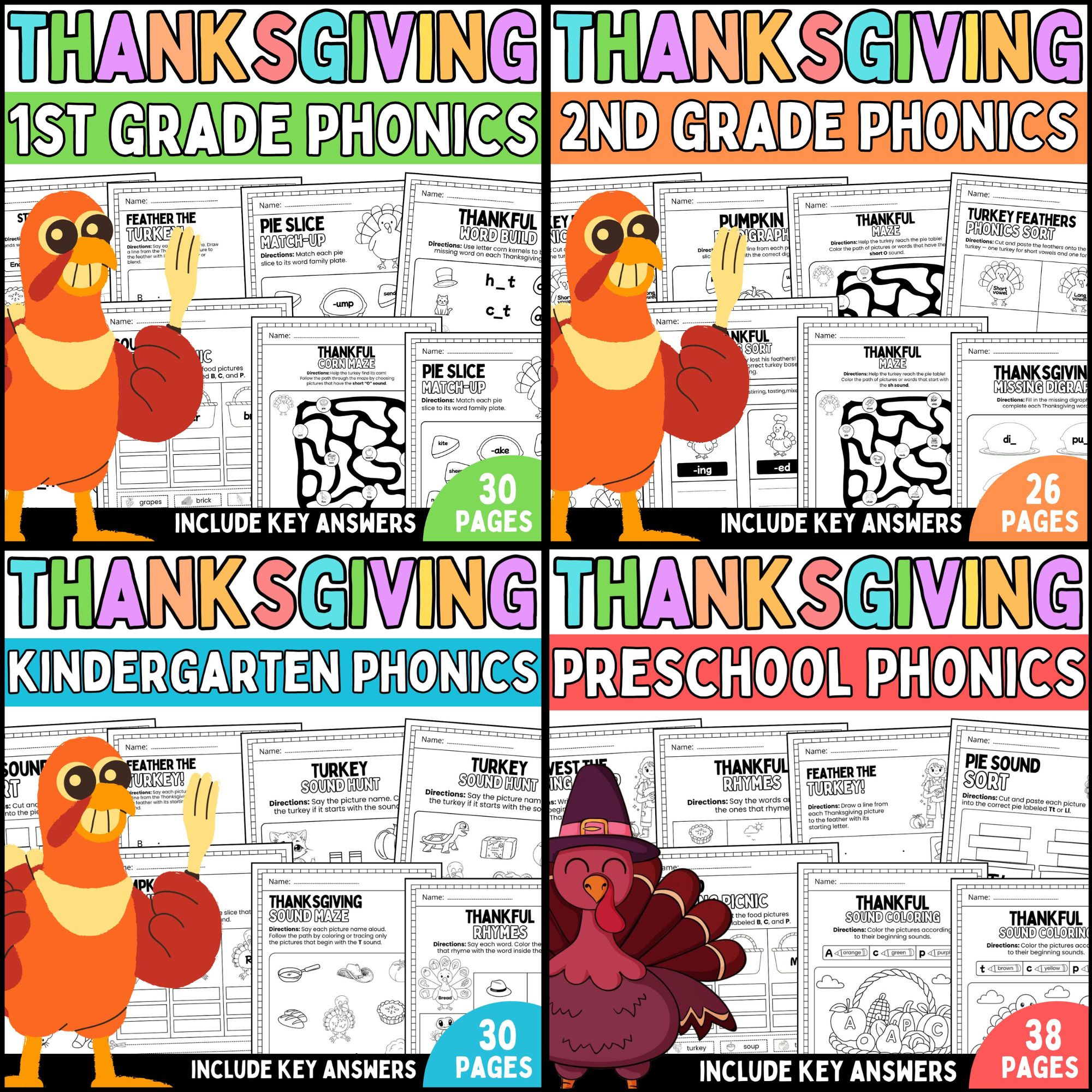 thanksgiving activities worksheet