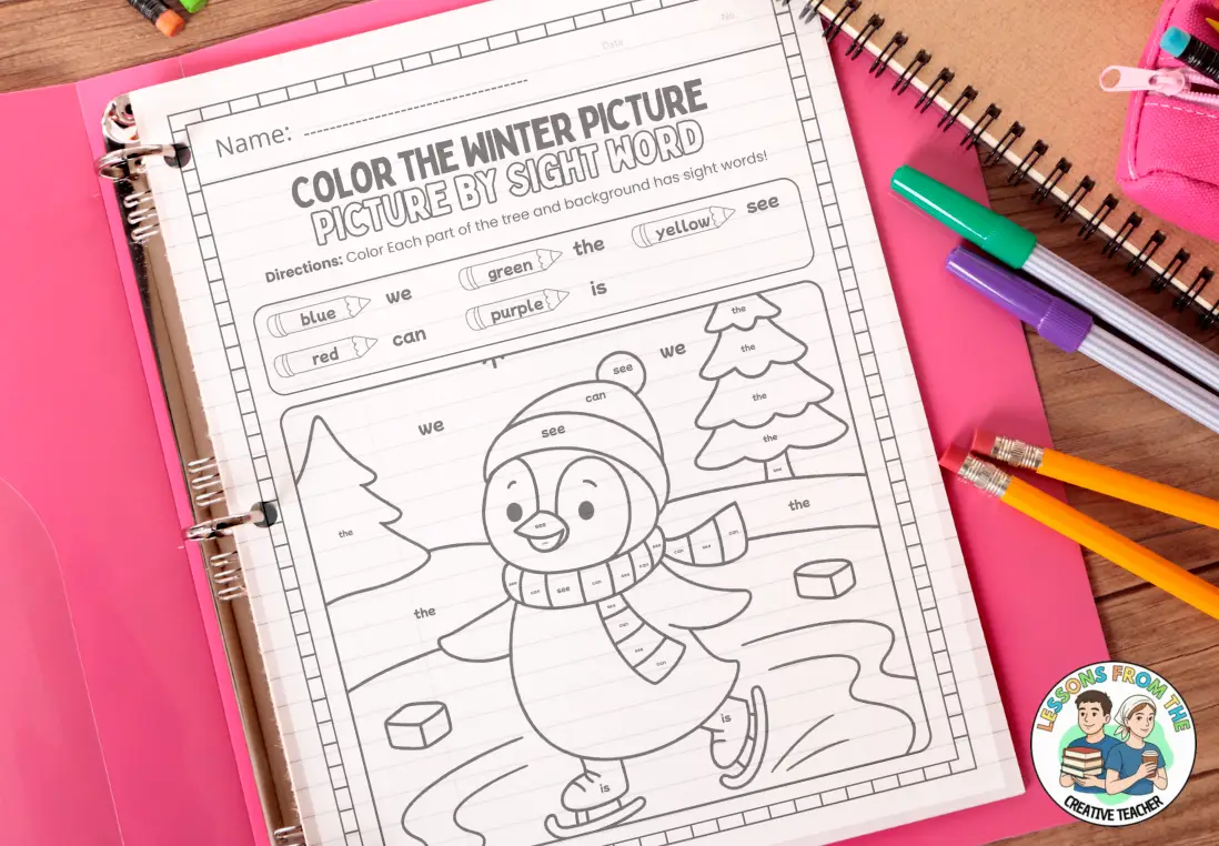 winter activities coloring pages