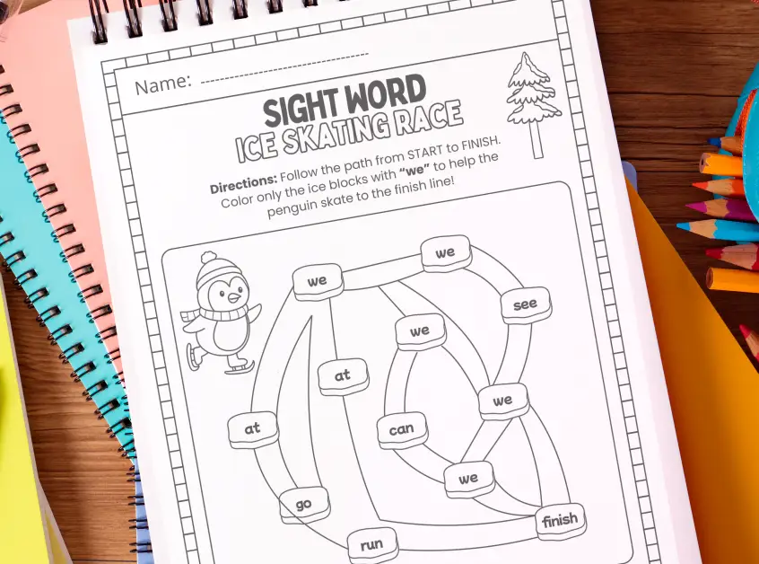 winter activities coloring pages