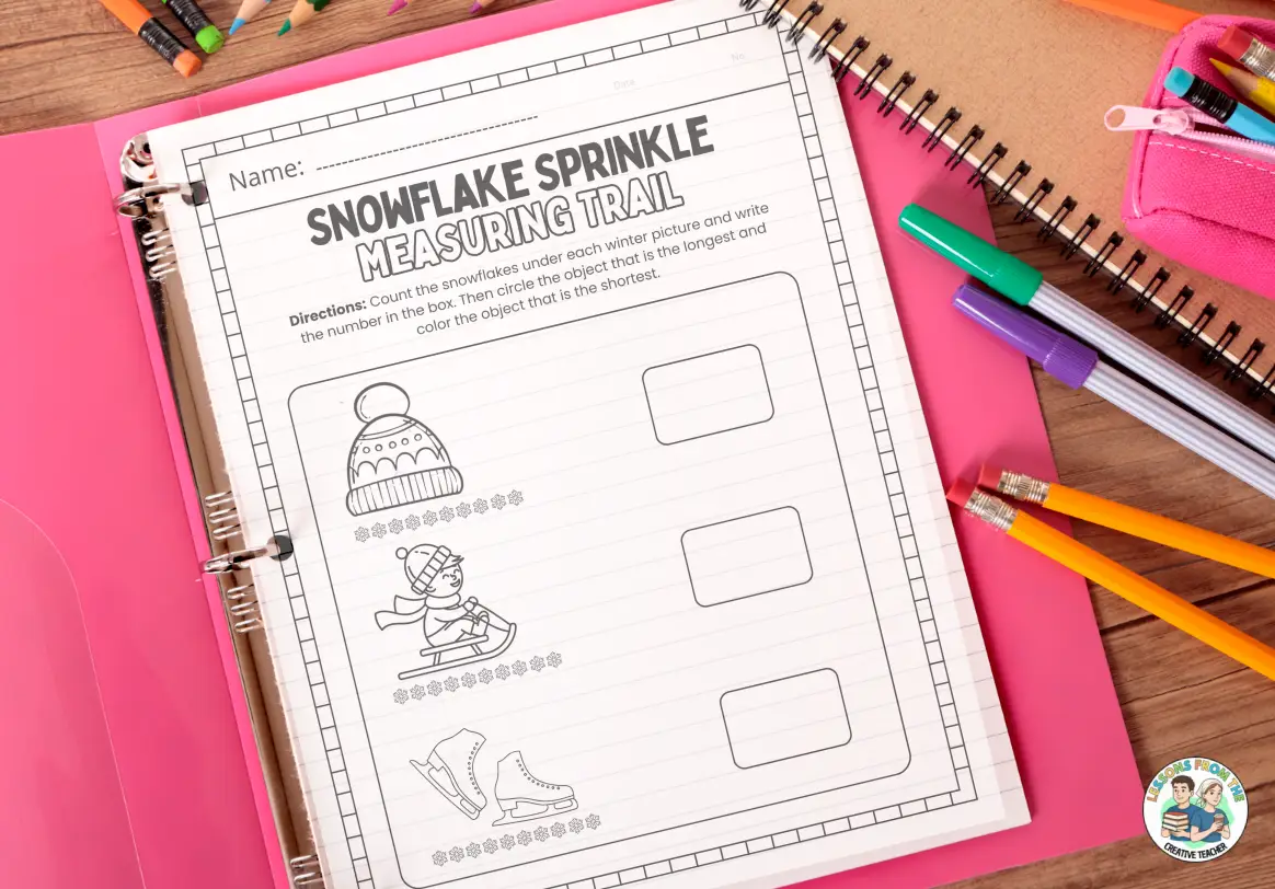 winter math worksheets